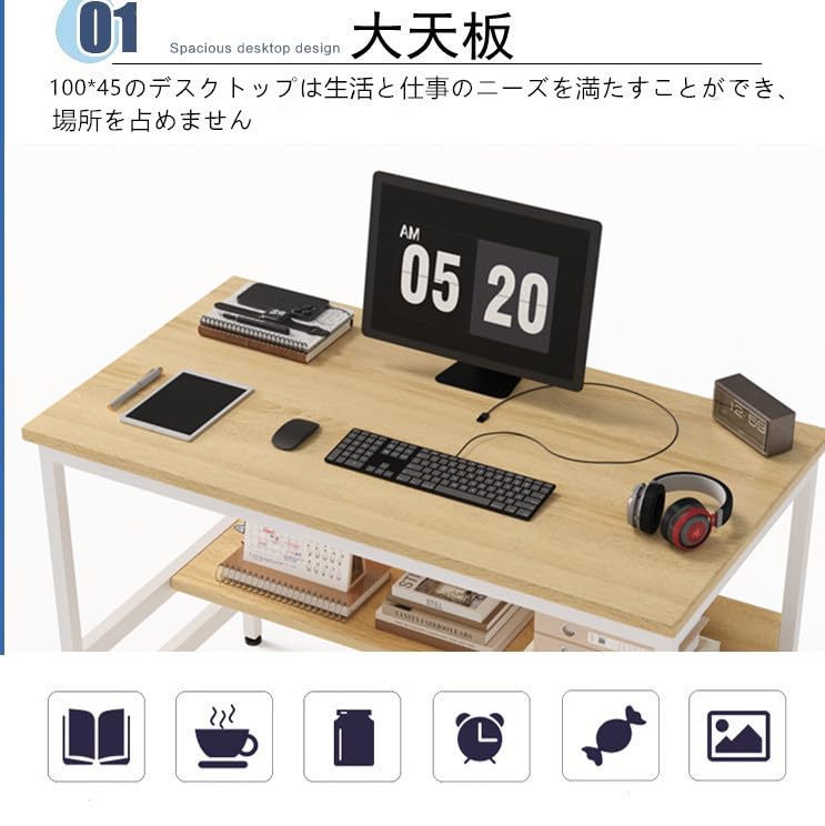 【期間限定‼️Embrace life Embrace lifeシンプルデスク❤️ Amazon | Embrace lifeシンプルワークデスク 平机 机 学習デスク つく